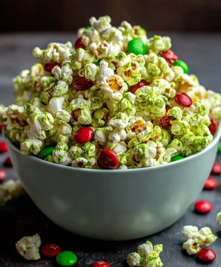 Grinch Popcorn Recipe- Festive Holiday Treat