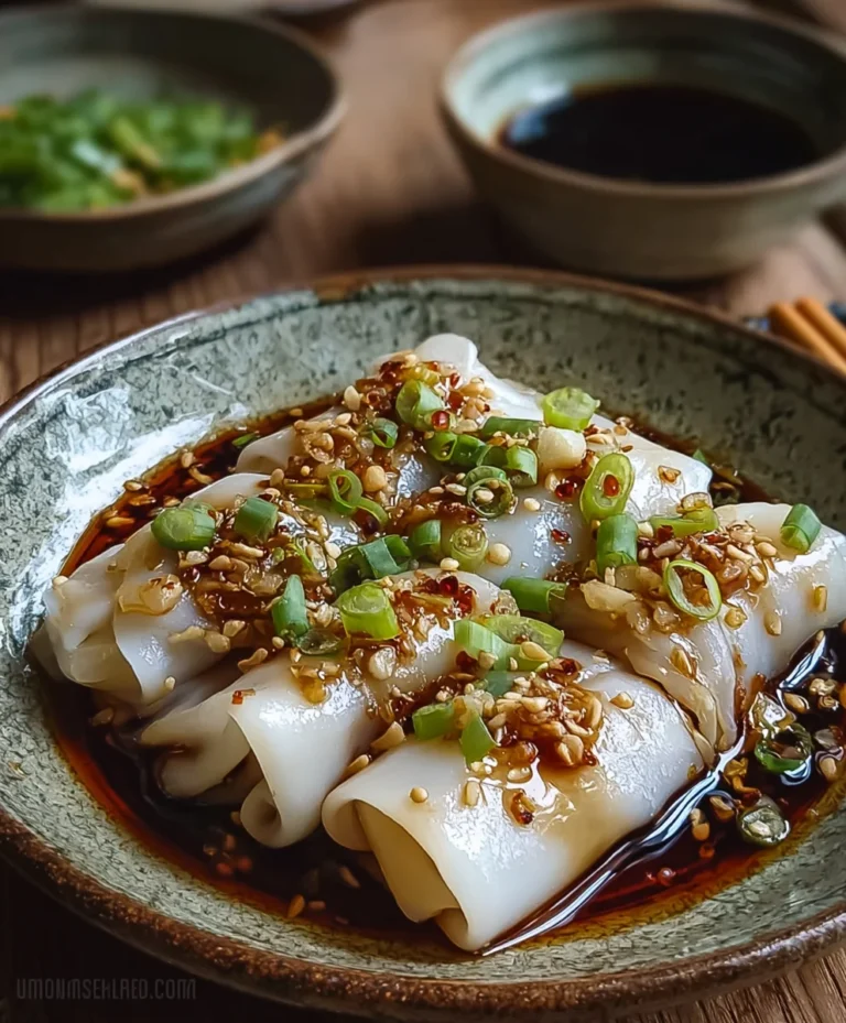 Cheung Fun – Delicious Steamed Rice Noodle Rolls