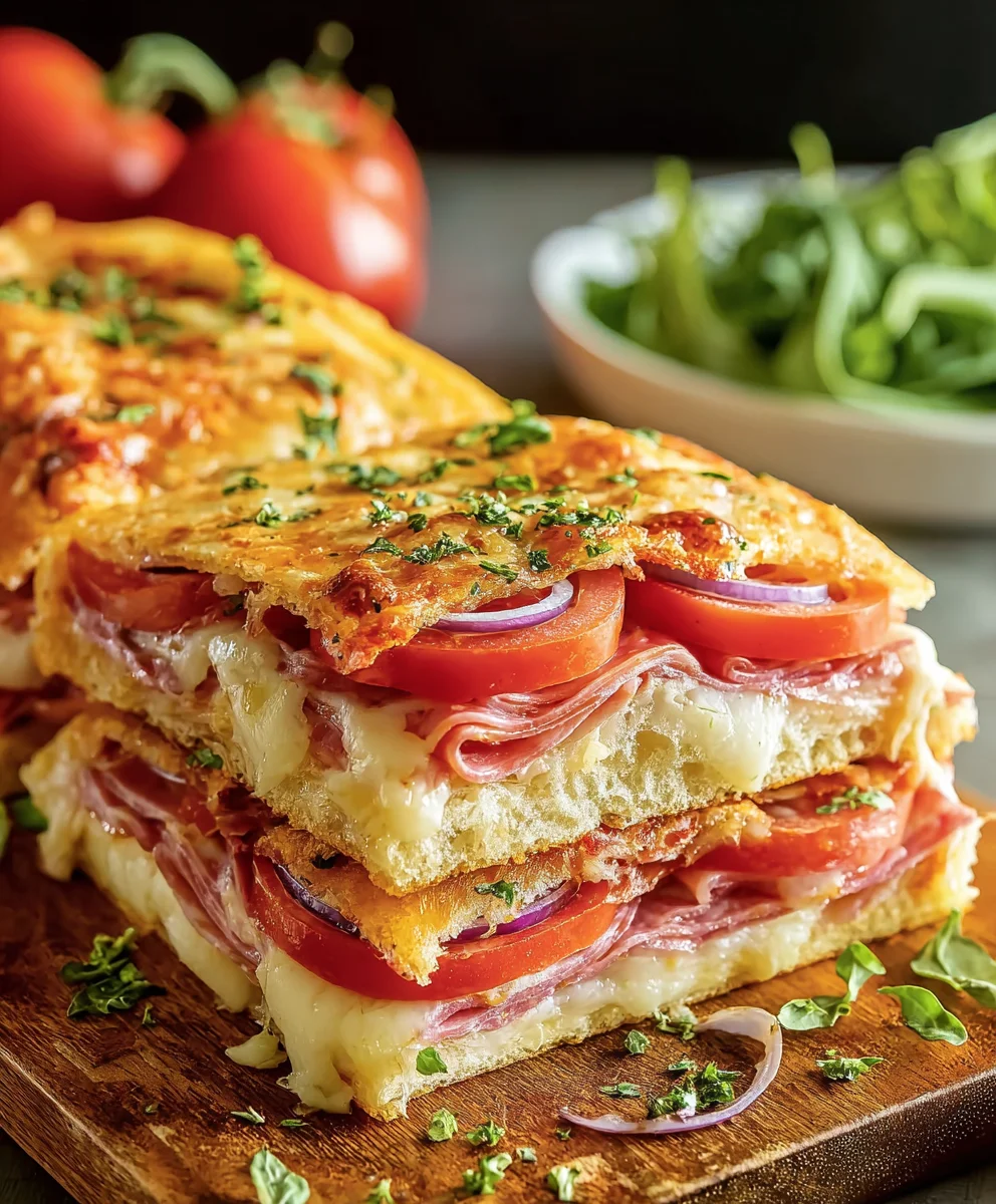 Easy Italian Sub Squares - Beef & Veggie Appetizer