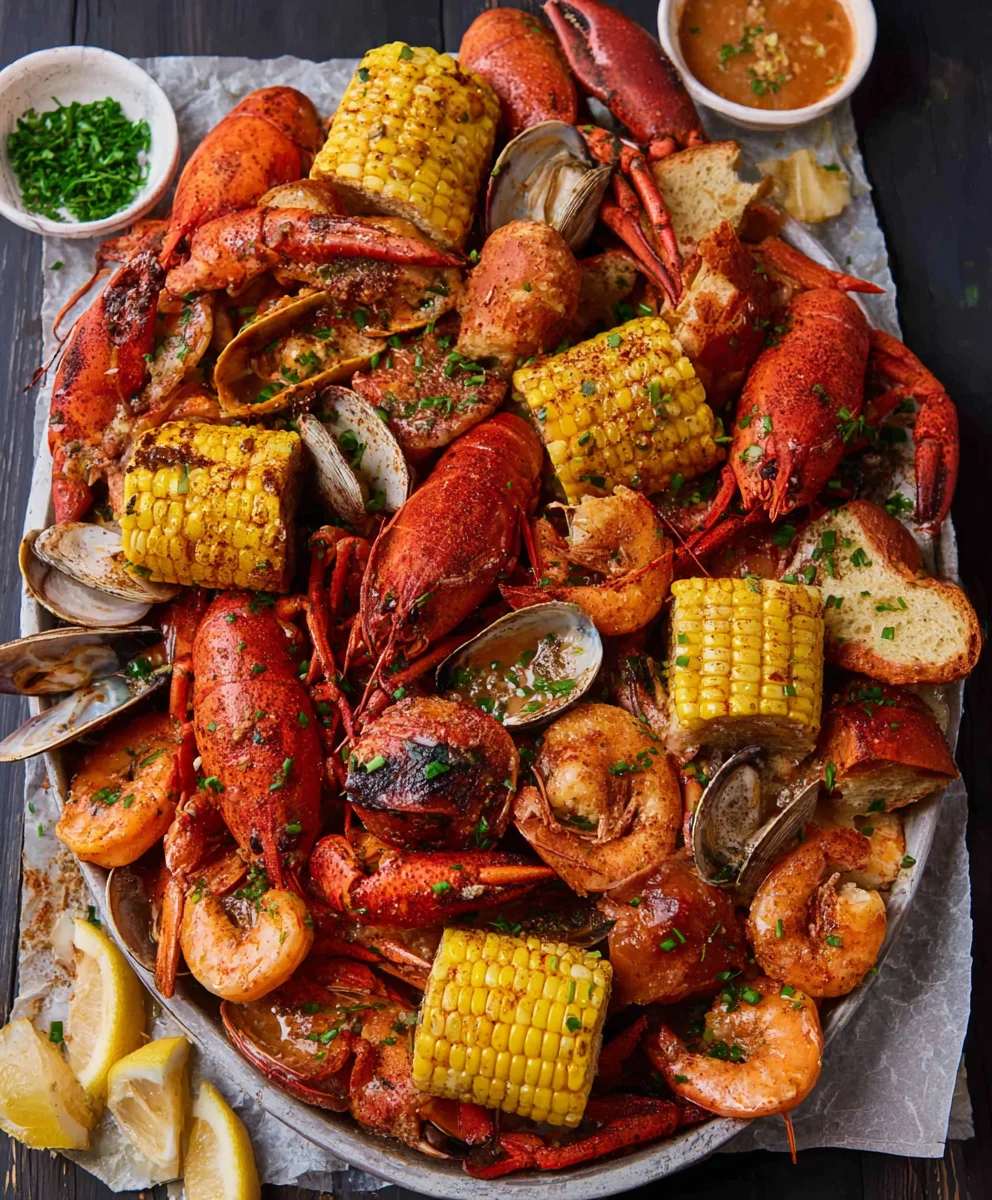 Spicy Cajun Seafood Boil-Garlic Butter Delight