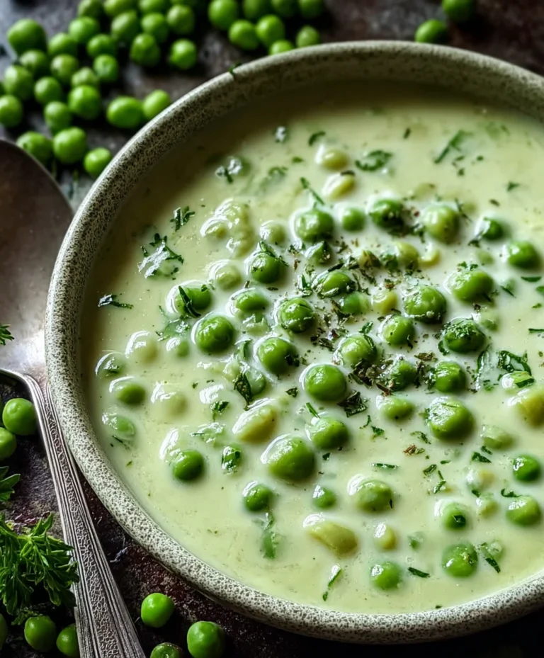 Easy Creamed Peas Recipe- Simple Side Dish