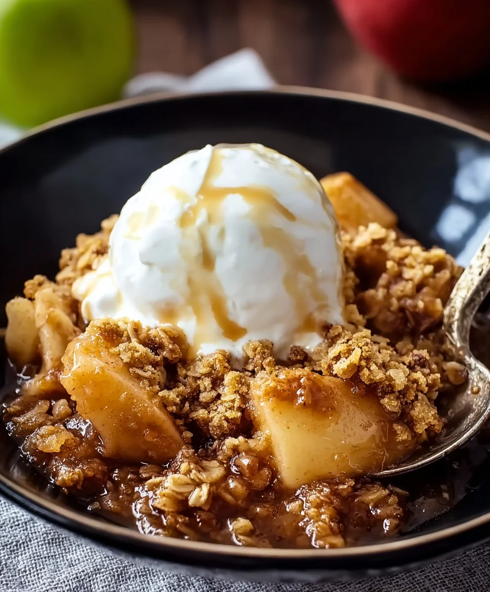 Easy Apple Crisp - Warm Spiced Dessert