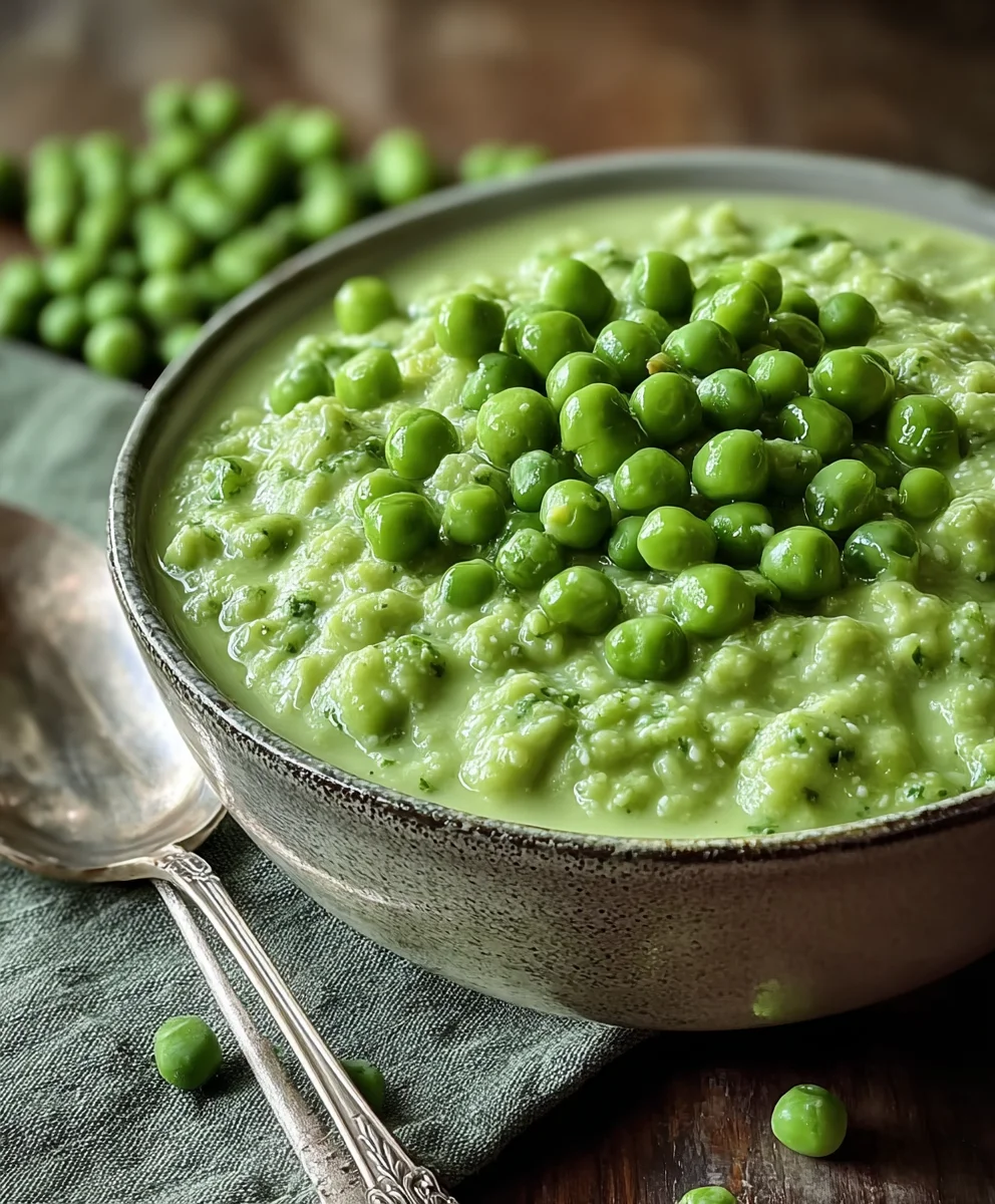 Easy Creamed Peas Recipe- Simple Side Dish