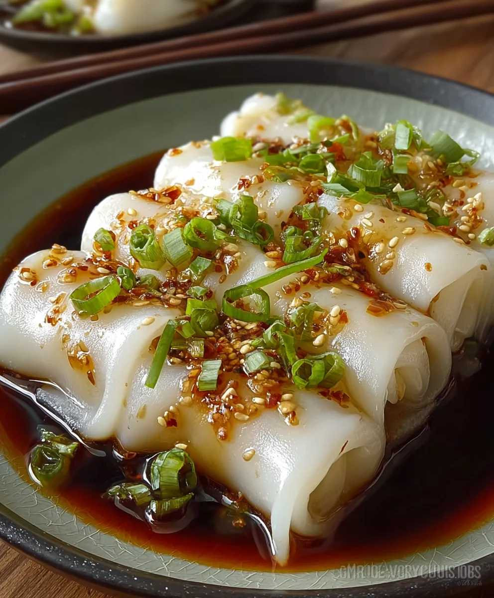 Cheung Fun - Delicious Steamed Rice Noodle Rolls