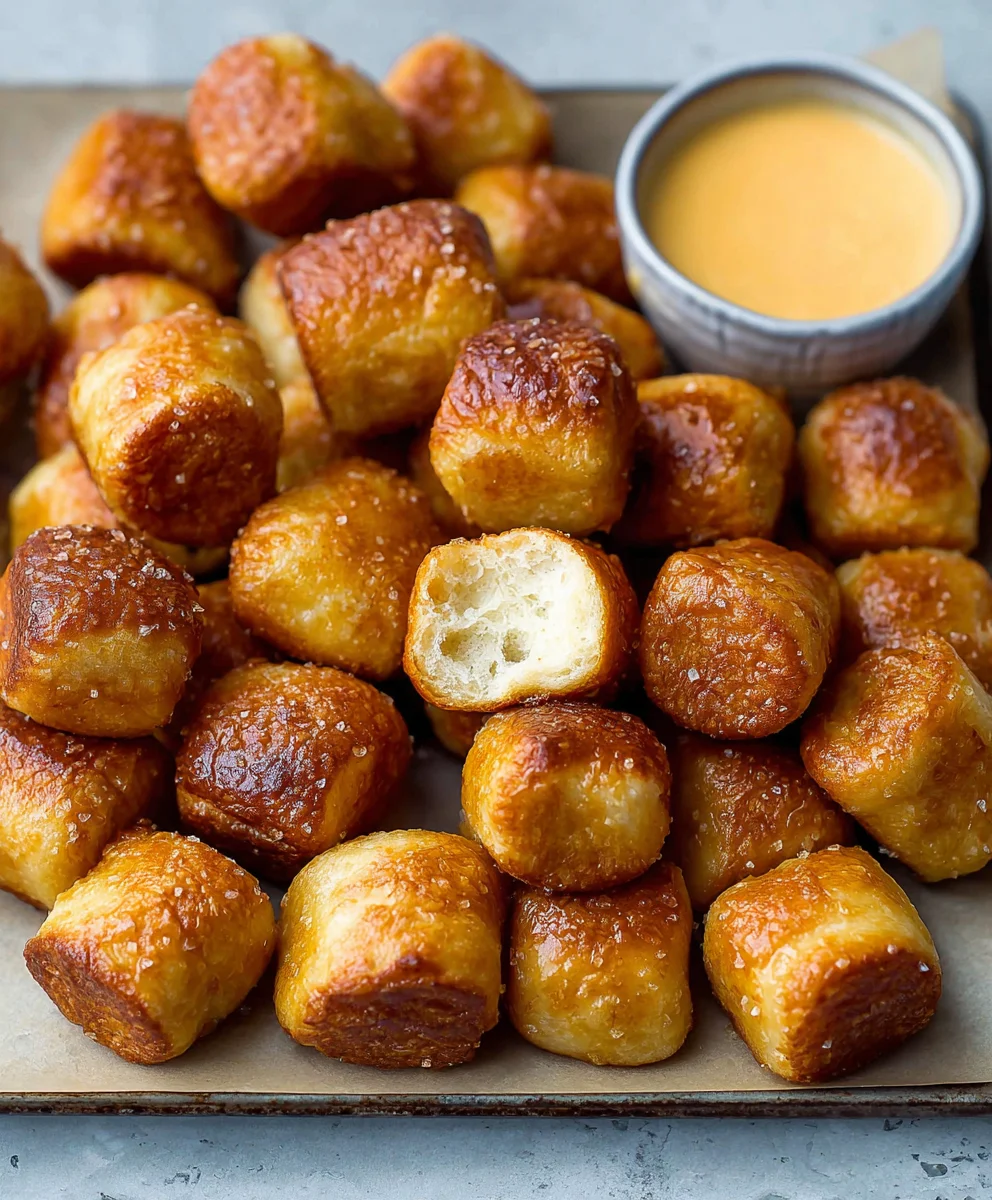 Easy Homemade Soft Pretzel Bites Recipe