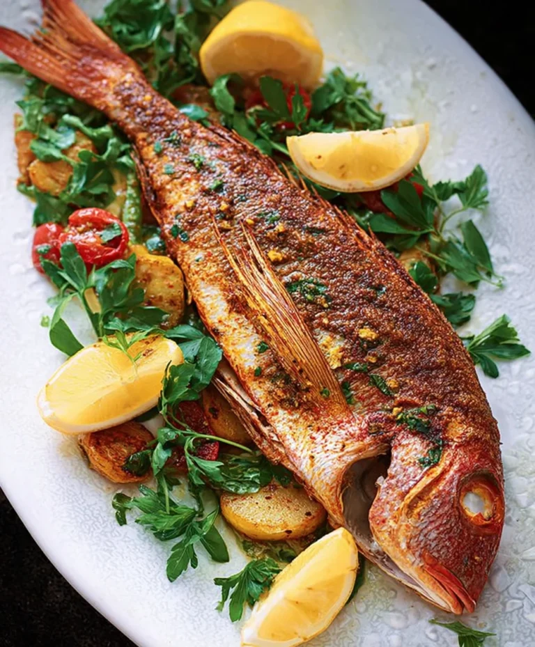 Oven Baked Whole Yellowtail Snapper- Delicious & Easy Recipe