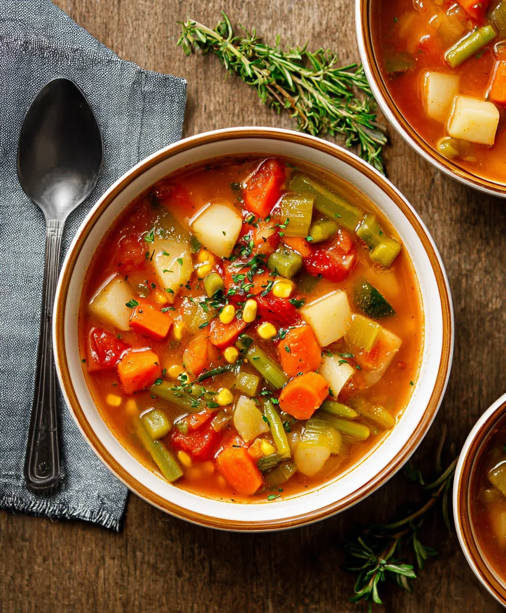 Easy Vegetable Soup - Delicious & Quick Comfort Food