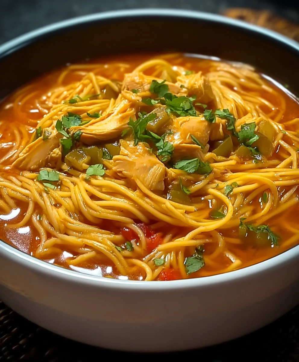 Easy Chicken Sopa de Fideo Soup Recipe - Comfort Food