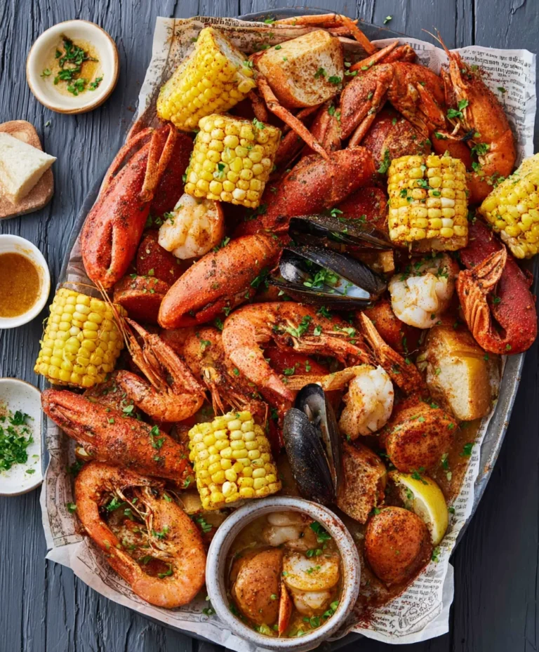 Spicy Cajun Seafood Boil-Garlic Butter Delight