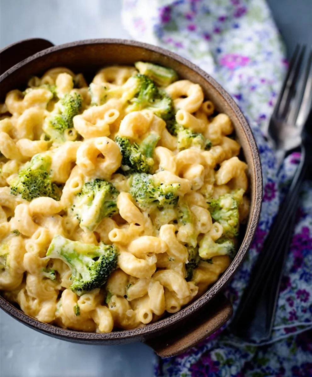 Healthy Broccoli Mac and Cheese - One Pot Wonder