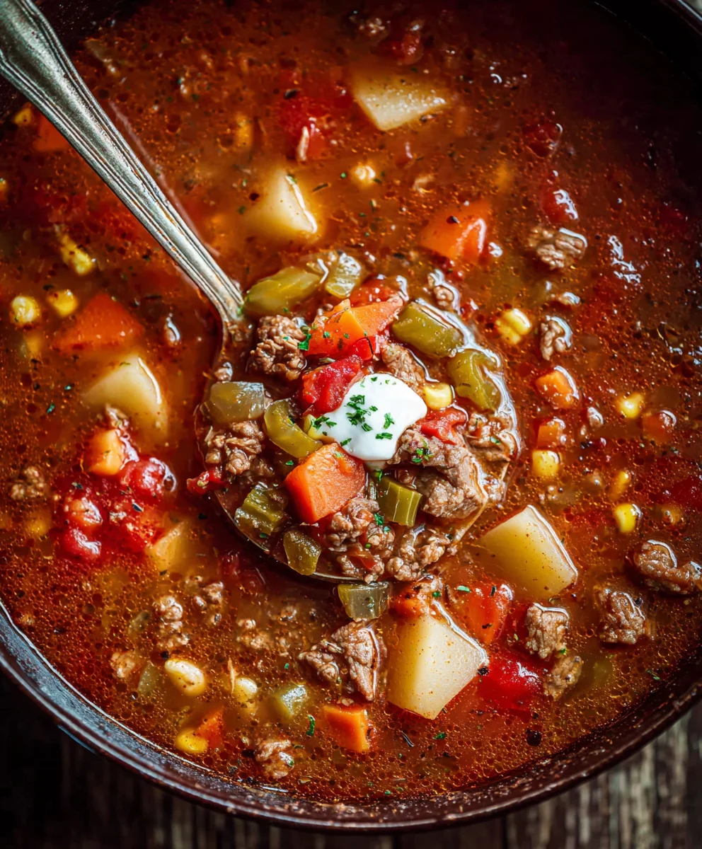 Hearty Cowboy Soup-Best Beef & Bean Recipe
