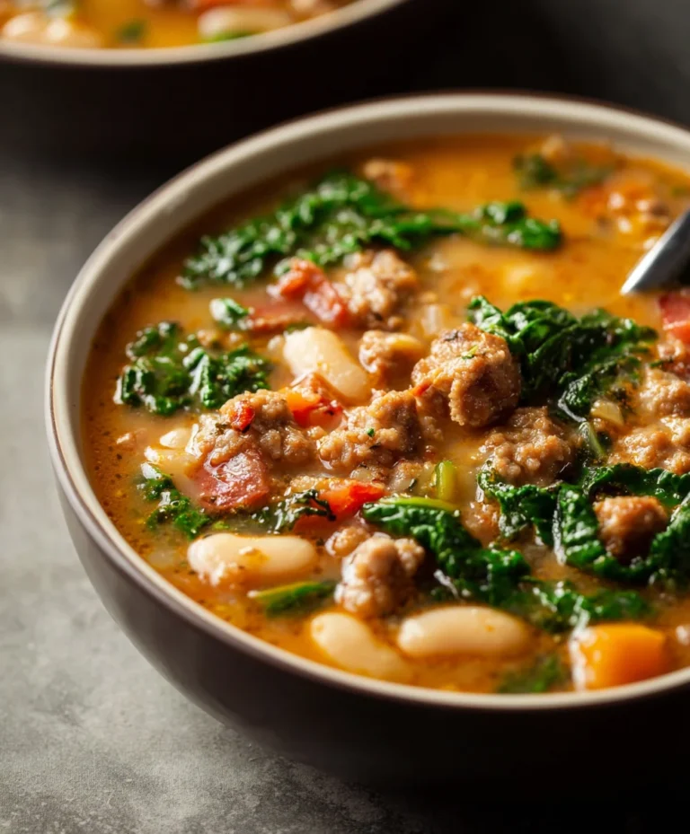 Hearty Italian Beef Sausage White Bean Soup – Easy Recipe