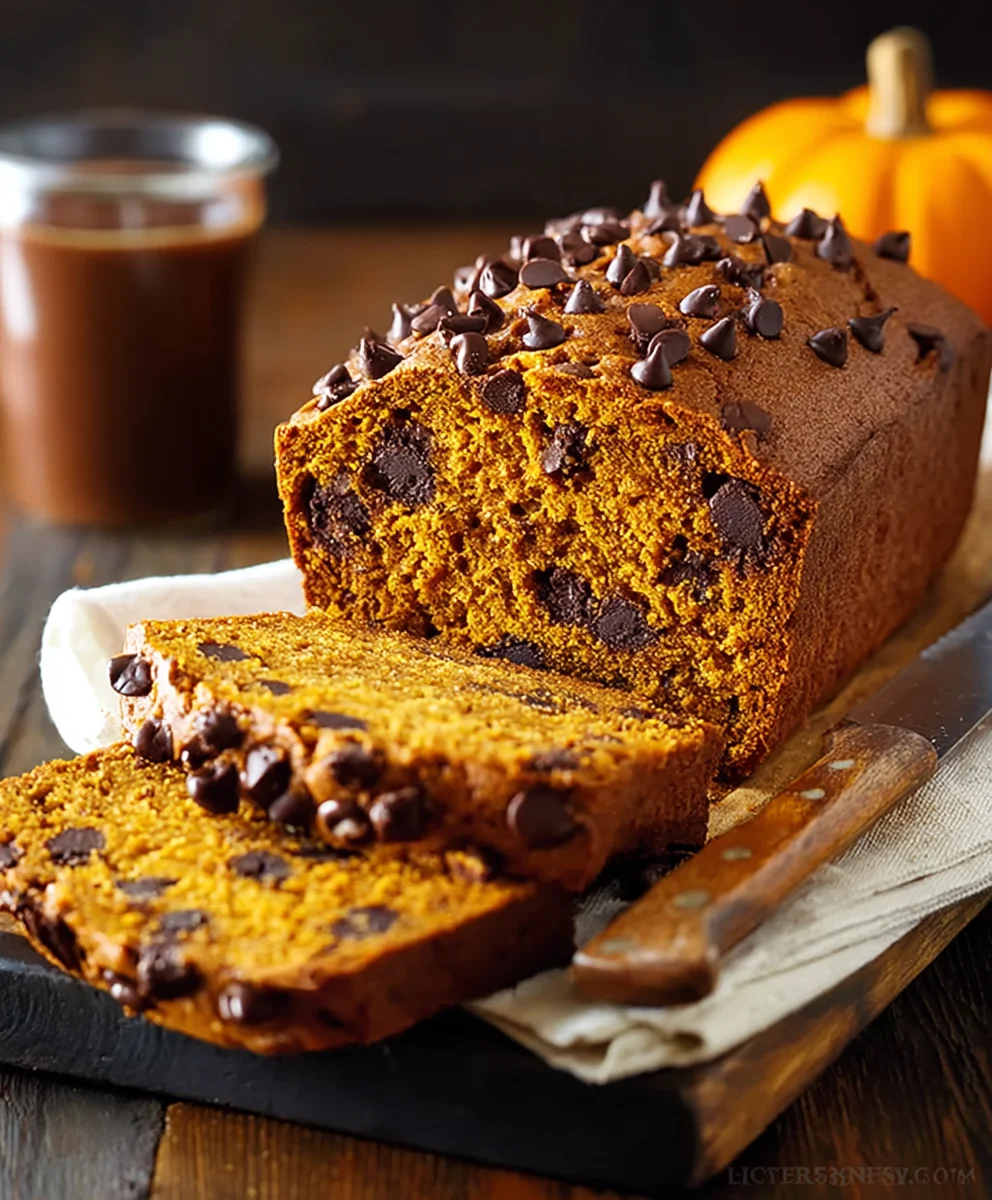 Easy Chocolate Chip Pumpkin Bread Recipe