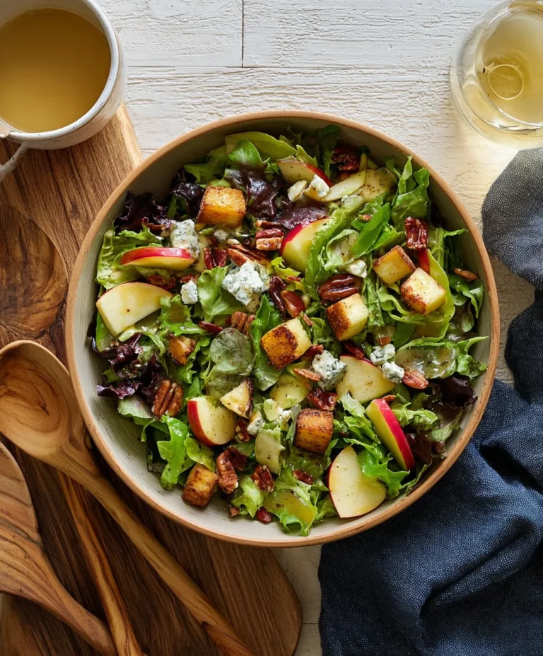 Autumn Salad with Apple Cider Vinaigrette – Delicious!