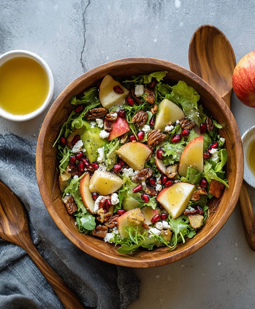 Autumn Salad with Apple Cider Vinaigrette - Delicious!