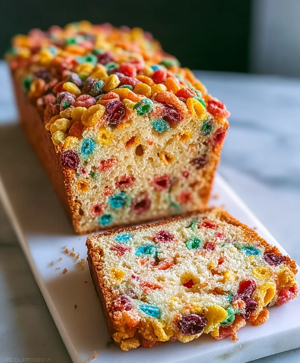 Fruity Pebbles Bread Recipe-Sweet Fun Breakfast Treat