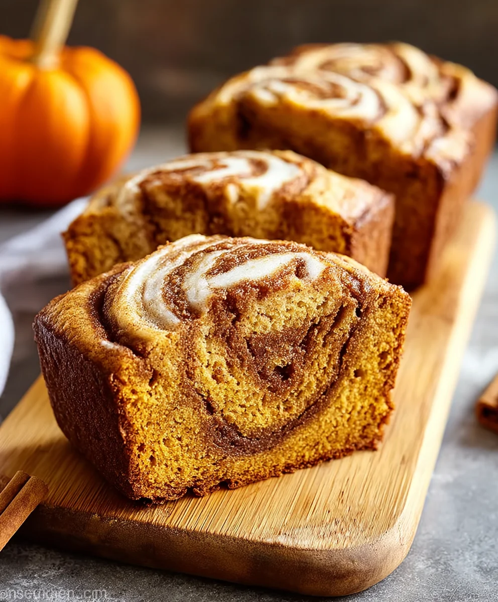 Cinnamon Swirl Pumpkin Bread Minis Recipe