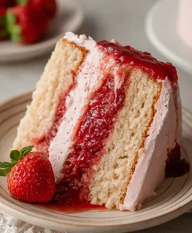 Small-batch Vegan Strawberry Cake