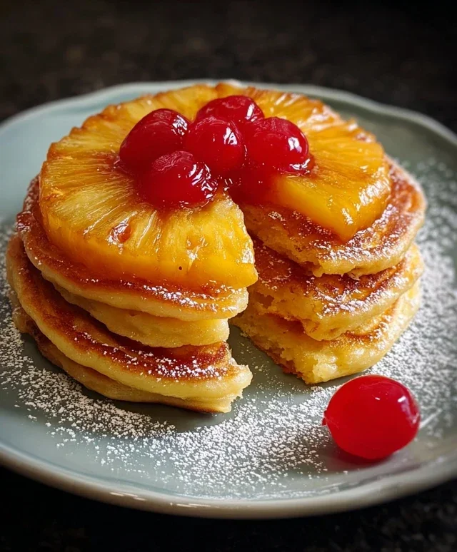 Pineapple Upside-Down Pancakes