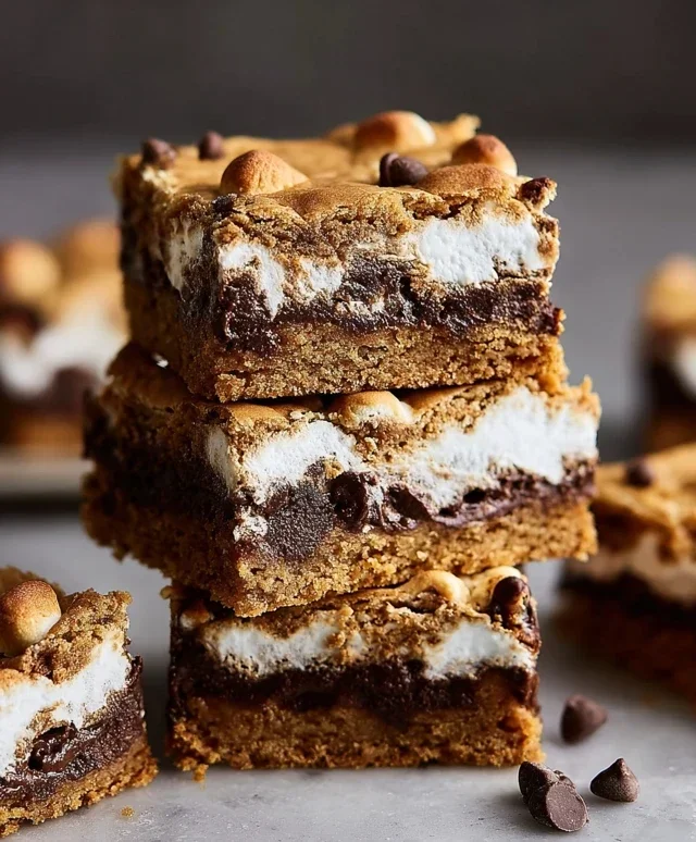 Peanut Butter S'mores Blondies