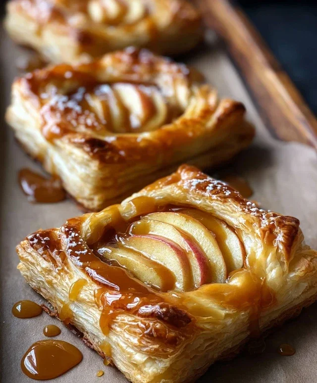 Caramel Apple Puff Pastries
