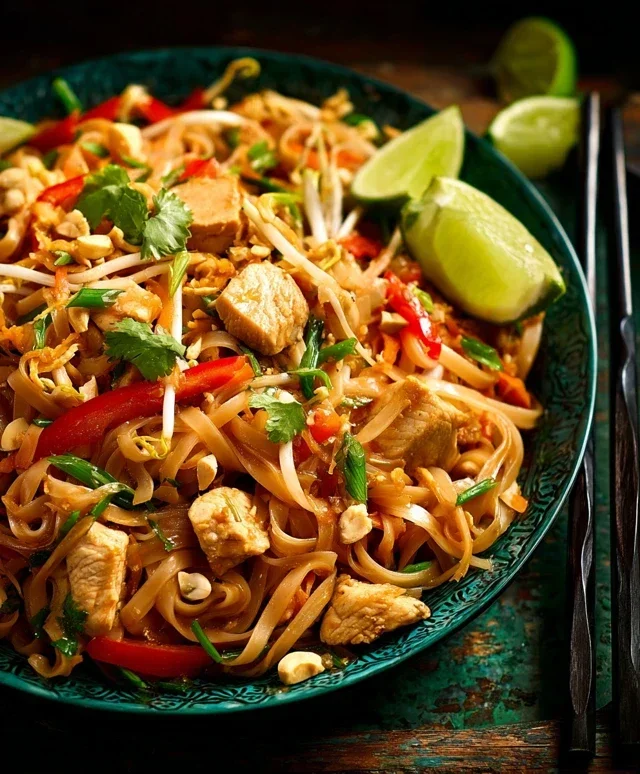 Chicken Pad Thai Dish