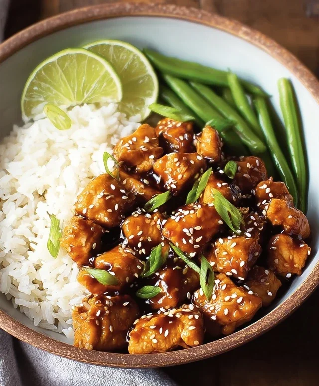 Healthy Sesame Chicken Dish