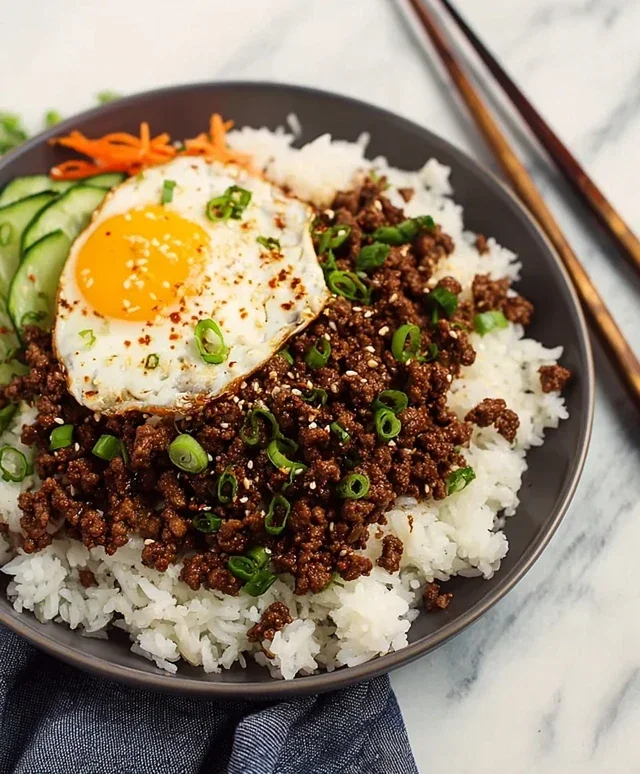 Korean Ground Beef Bowl (25-Minutes)