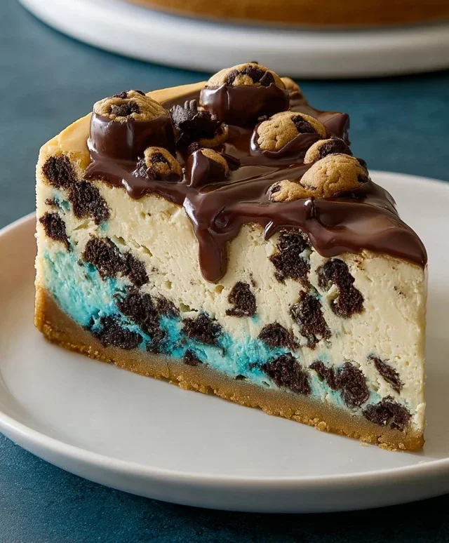 Cookie Monster Cheesecake