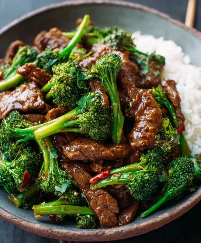 Chinese Beef and Broccoli (牛肉炒西兰花)