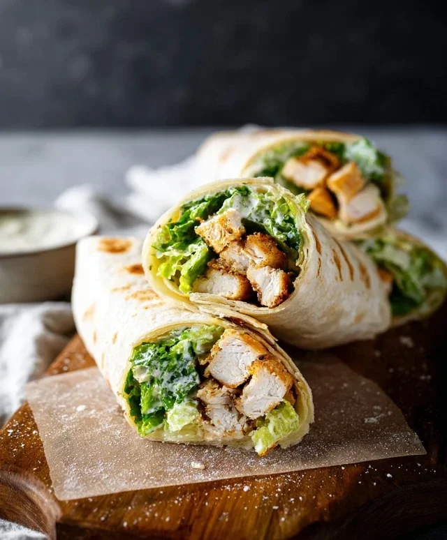 Chicken Caesar Wraps