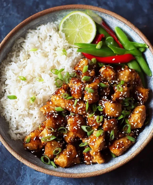 Healthy Sesame Chicken Dish