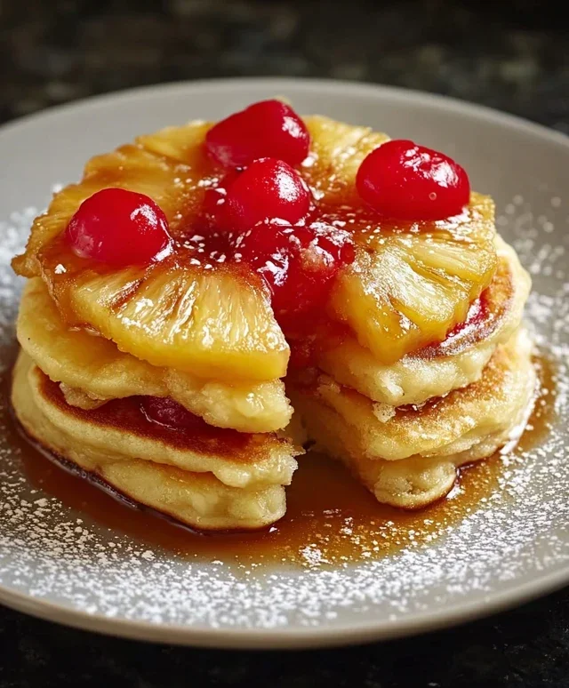 Pineapple Upside-Down Pancakes