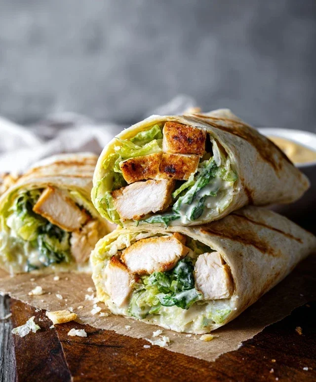 Chicken Caesar Wraps