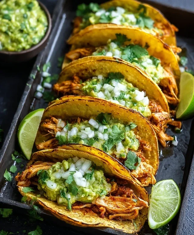 Crispy Poblano Chicken Tacos with Avocado-Jalapeño Salsa
