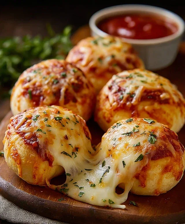Cheesy Pizza Bombs