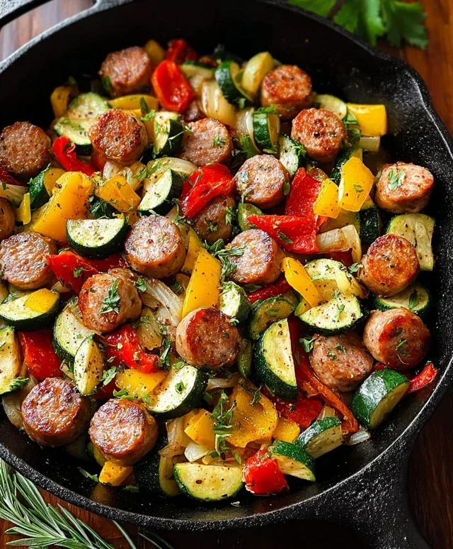 Sausage and Veggies Skillet