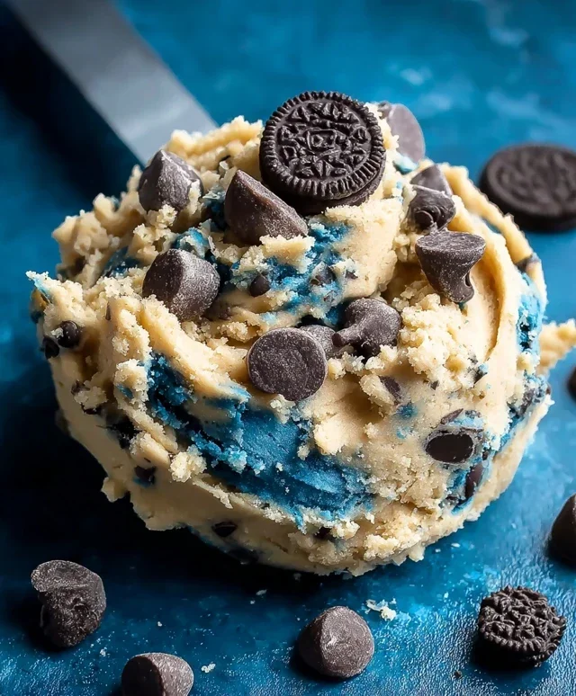 Cookie Monster Edible Cookie Dough
