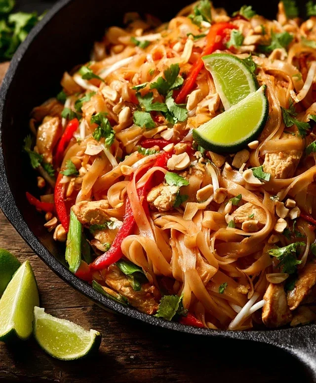 Chicken Pad Thai Dish