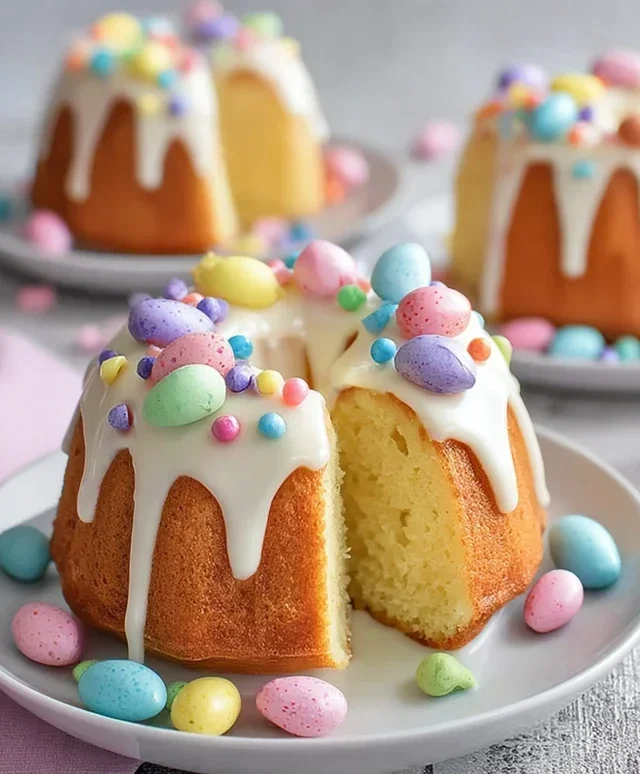 Surprise Inside Easter Bundt Cakes