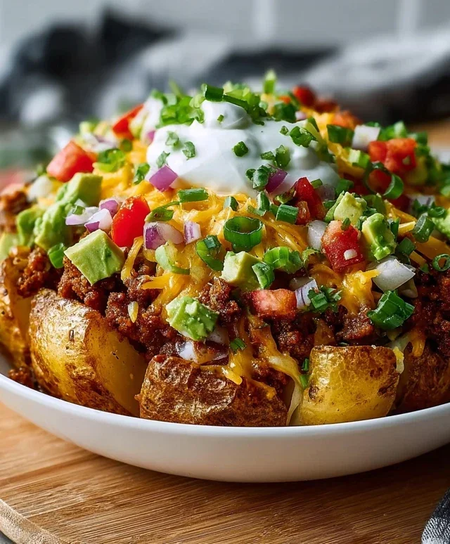 Loaded Potato Taco Bowl