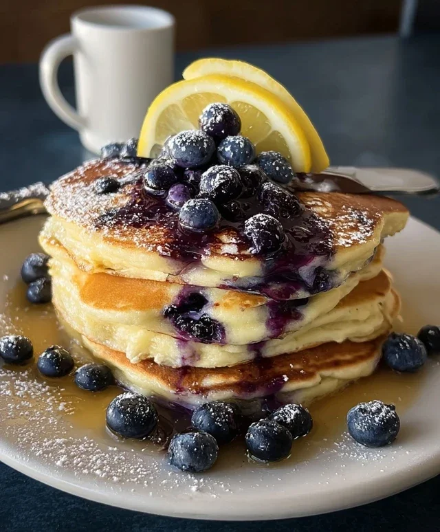 Lemon Blueberry Pancakes