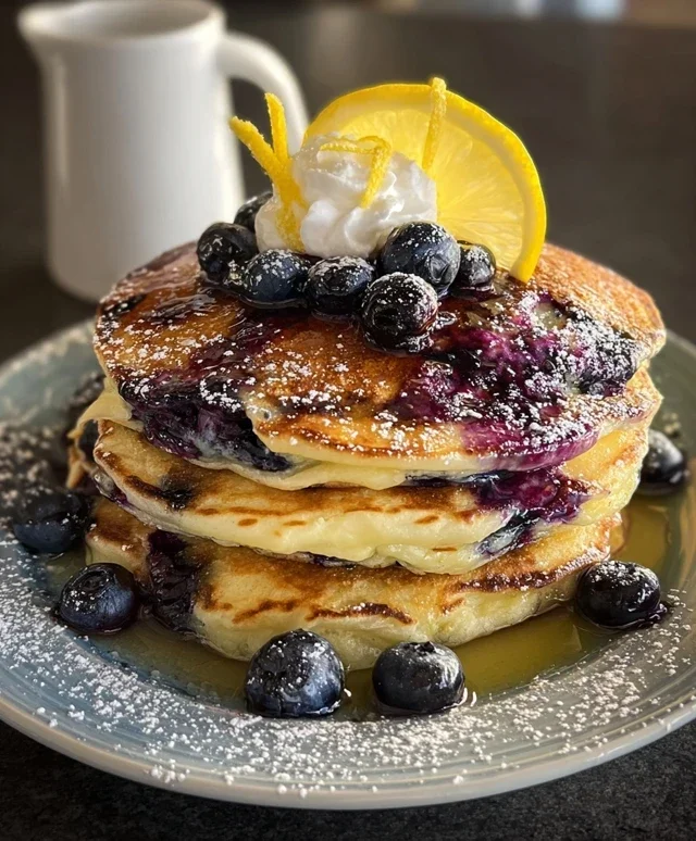 Lemon Blueberry Pancakes