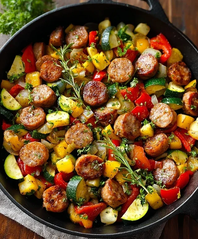 Sausage and Veggies Skillet