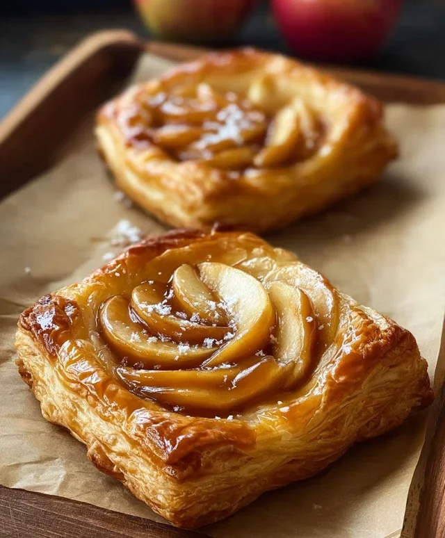 Caramel Apple Puff Pastries