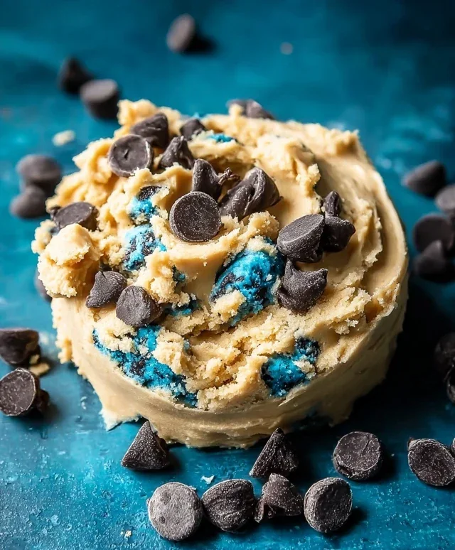 Cookie Monster Edible Cookie Dough
