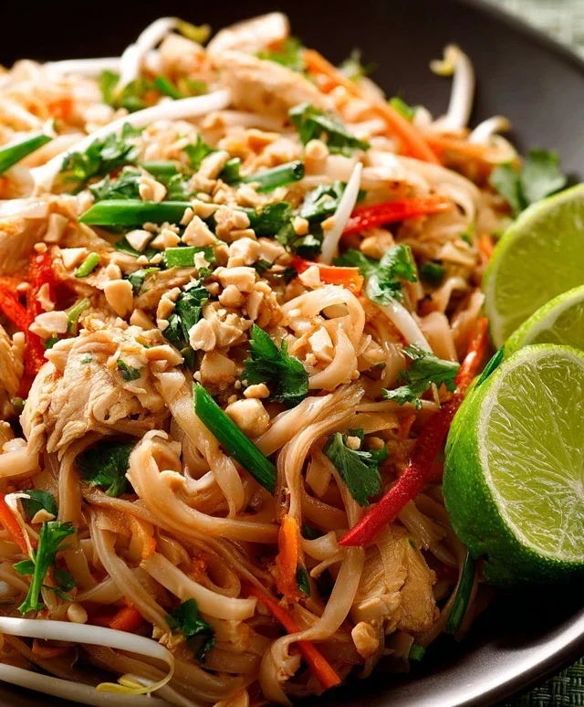 Chicken Pad Thai Dish