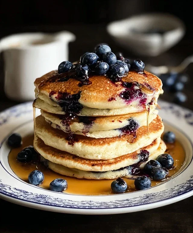 Easy Blueberry Pancake