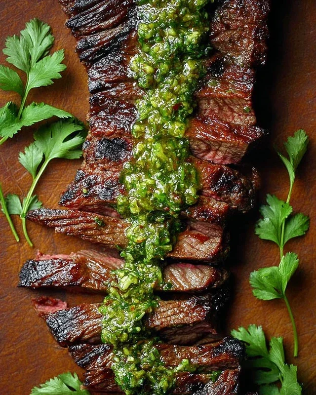 Skirt Steak Marinade Recipe with Chimichurri Recipe