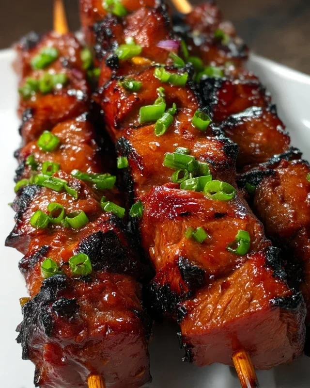 BBQ Beef Skewers with Filipino BBQ Marinade